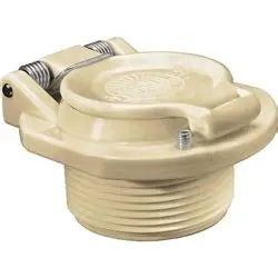 Swimables W400BWHP tan 1.5-inch MPT vac lock safety wall fitting