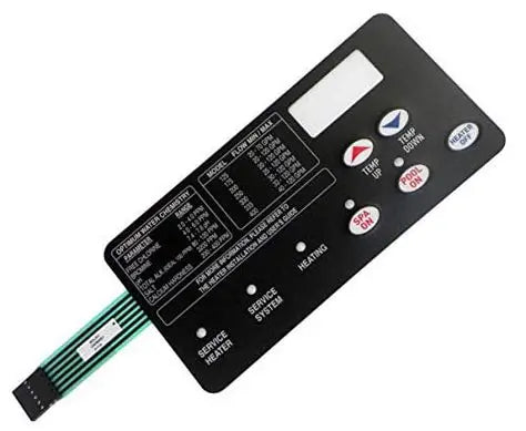 Pentair 472610Z Switch Membrane Pad for MasterTemp and Max-E-Therm Heater