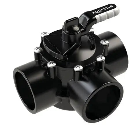 AquaStar FlowStar 3-Way Diverter Valve AV3W20C 2 Inch Socket x 2.5 Inch Spigot