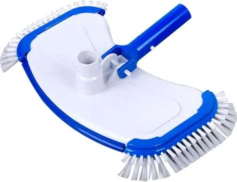 Pooline Large ABS Pool Vacuum Head with Side Brushes White 11108