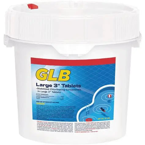 GLB Large 3 Inch Chlorine Tablets 25 lbs 71234A