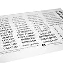 Pentair A&A In-Floor Pool Plumbing Labels 542583