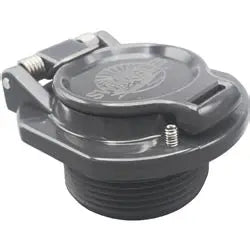 Swimables W400BWHP dark gray 1.5-inch MPT vac lock safety wall fitting