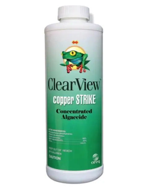 ClearView Copper Strike Concentrated Algaecide 32 oz CVLCSQT12 Label Detail