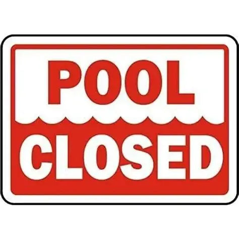 Poolmaster Swimming Pool Closed Safety Sign 18x12 Inches 40333