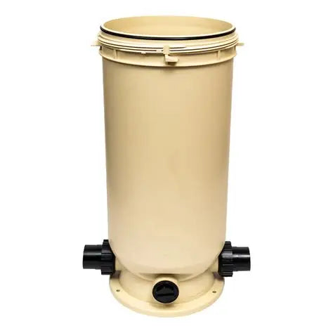 Pentair 178560 Clean and Clear filter tank bottom showing inlet outlet ports