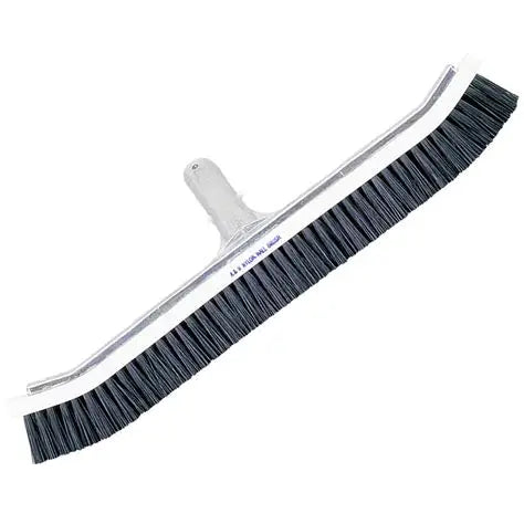 A&B 3015 18-Inch Heavy-Duty Curved Pool Brush Black Nylon Bristles