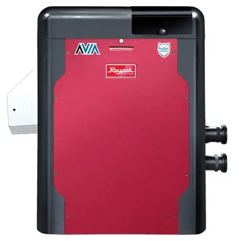 Raypak Avia 404A 018033 low NOx pool and spa gas heater front view