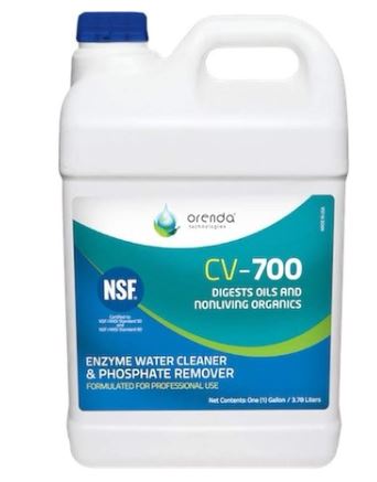 Orenda CV-700 Pool Enzyme Water Cleaner and Phosphate Remover | 1 GAL | ORE-50-209