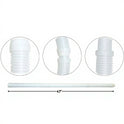 OREQ Sectional Connector Hose For Automatic Pool Cleaner Vacuum | Clear | 4' Ft | APC204C