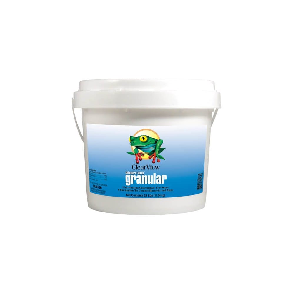 ClearView Shimmer-N Shock DiChlor Granular Chlorine 25 lbs CVDB025 Package Detail