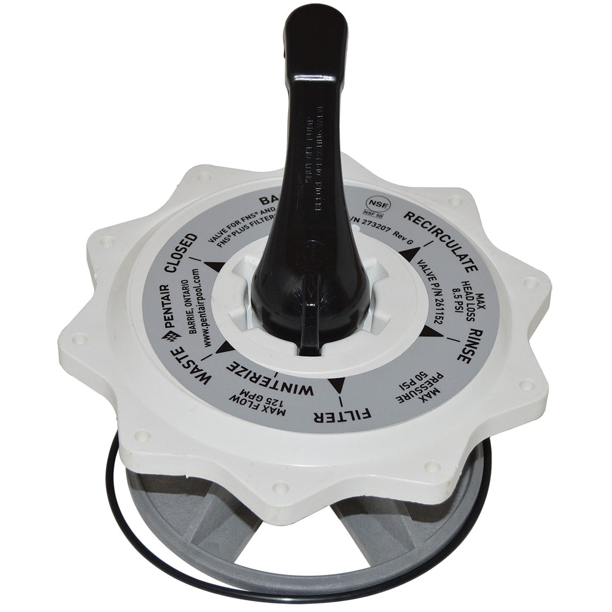 Pentair 270067 2-inch top valve assembly for HiFlow multiport valves