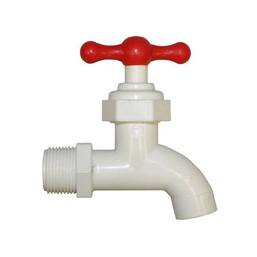 Magic Plastics 0203-07 PVC hose bibb adapter showing threaded male connection