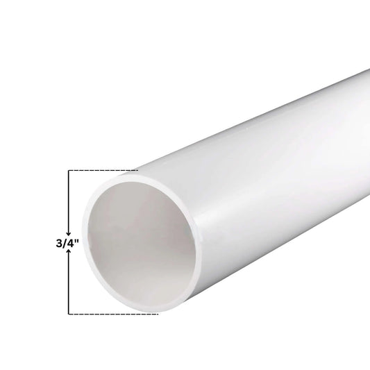 PVC Pipe | Schedule 40 | White | 3/4"