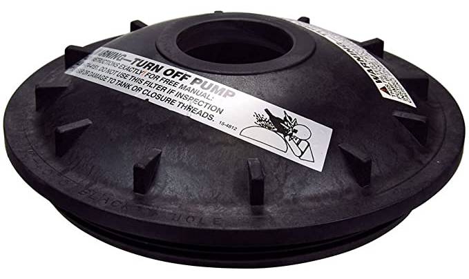 Pentair 154575 Triton filter closure lid top view showing threaded design