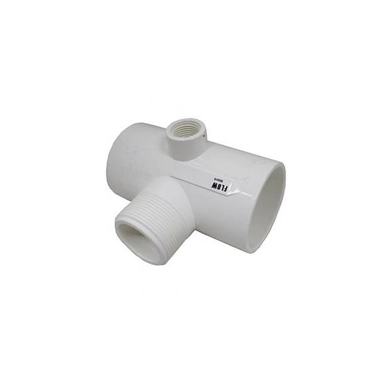 Pentair Chemical Feeder Diverter Tee 1.5 NPT x 2 Slip R172317