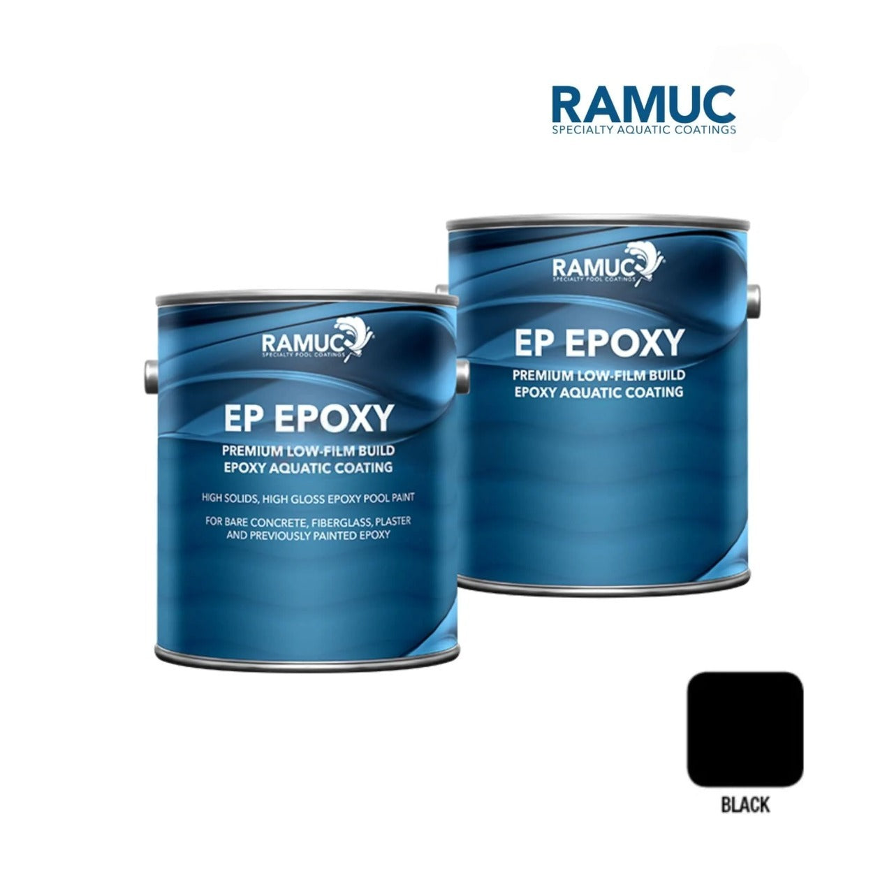 RAMUC EP High Gloss Epoxy Pool Paint Black 1.25 Gallons 908132101
