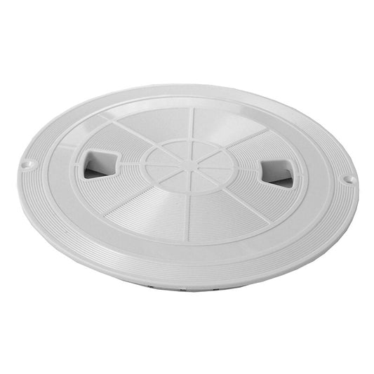 AquaStar Round Pool Skimmer Lid White RT101 Top View