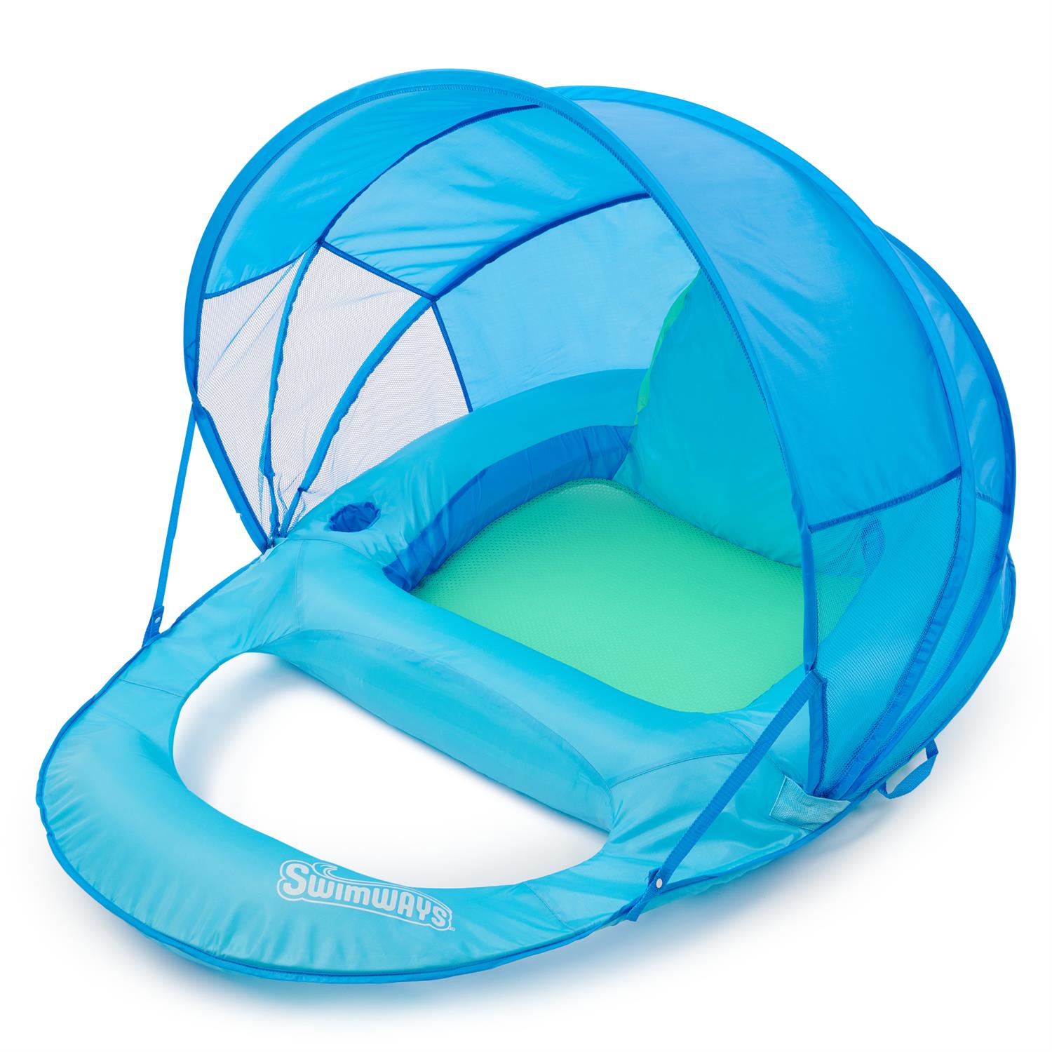 SwimWays Premium Spring Float Recliner with Canopy 6069120
