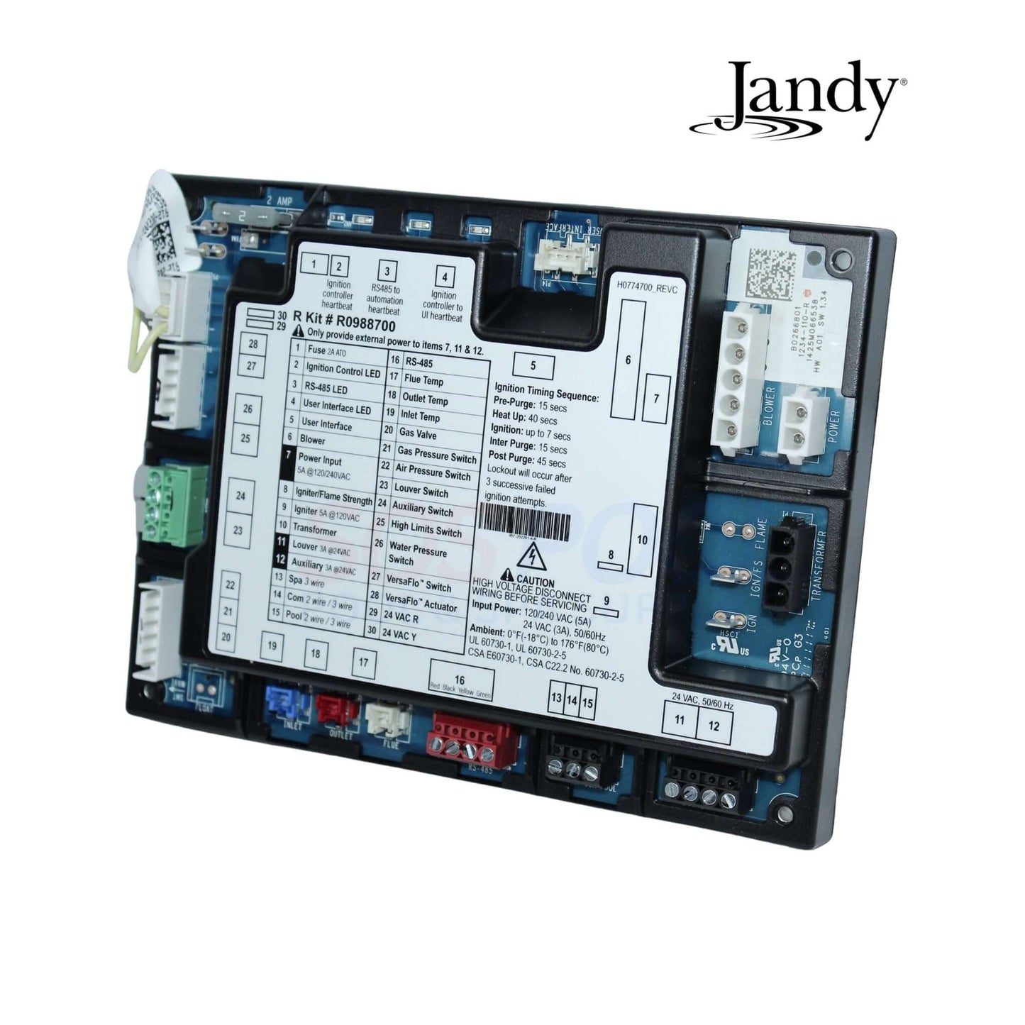 Jandy R0988700 JXIQ Heater Ignition Control Module