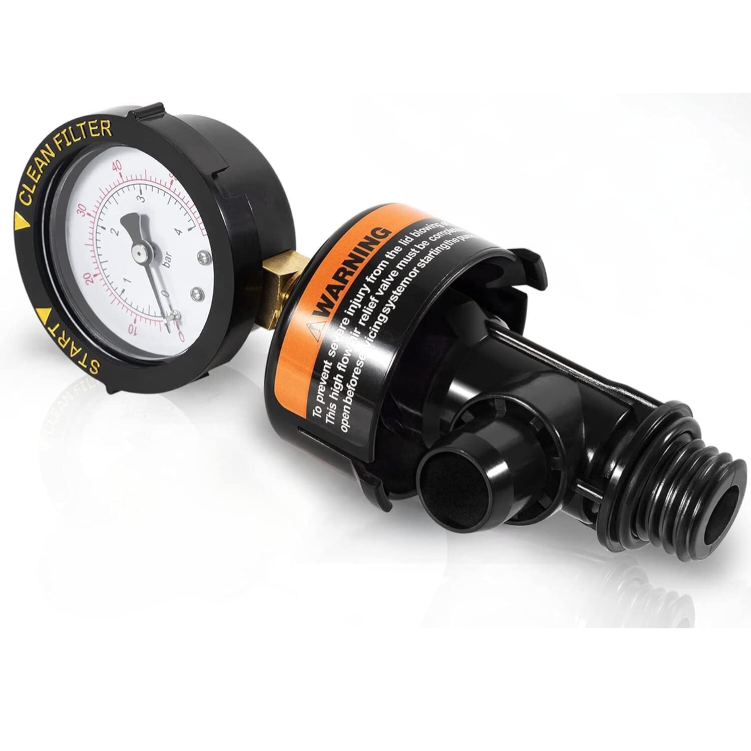 Swimables Air Relief Valve with Pressure Gauge for Pentair Filters 98209800 SW-26-900