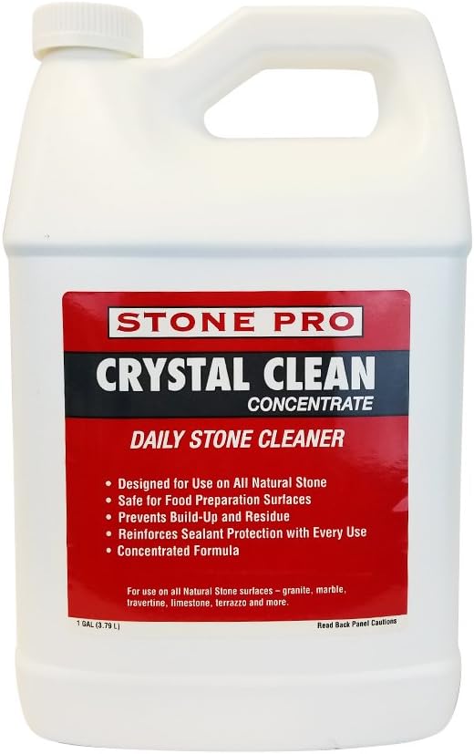 StonePro Crystal Clean Concentrate 1 Gallon – Daily pH Neutral Stone & Tile Cleaner AX-AY-ABHI-86696