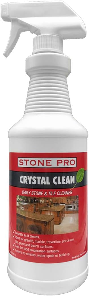 StonePro Crystal Clean pH Neutral Stone Cleaner Ready-to-Use Spray 32 fl oz