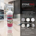 StonePro Finishing Touch Stone Spray Polish & Cleaner 16 fl oz – Granite, Marble, Quartz & Natural Stone Countertops