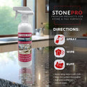 StonePro Finishing Touch Stone Spray Polish & Cleaner 16 fl oz – Granite, Marble, Quartz & Natural Stone Countertops