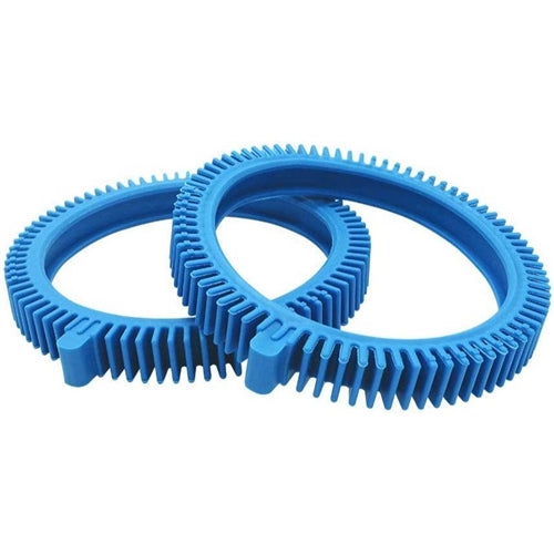 Swimables Hayward Style Replacement Front Tires with Super Humps for Hayward Poolvergnuegen Aquanaut The PoolCleaner | 2-Pack | Blue | 896584000-143 | SW-61-143