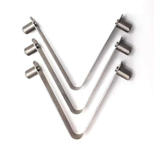 Stainless Steel V-Clips - 3 Pack
