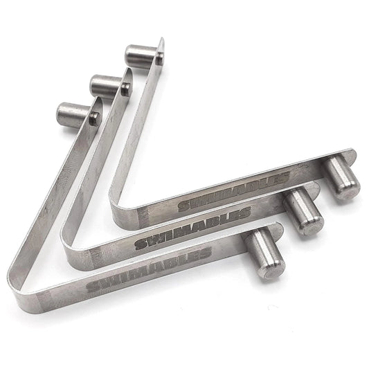 Stainless Steel V-Clips - 3 Pack