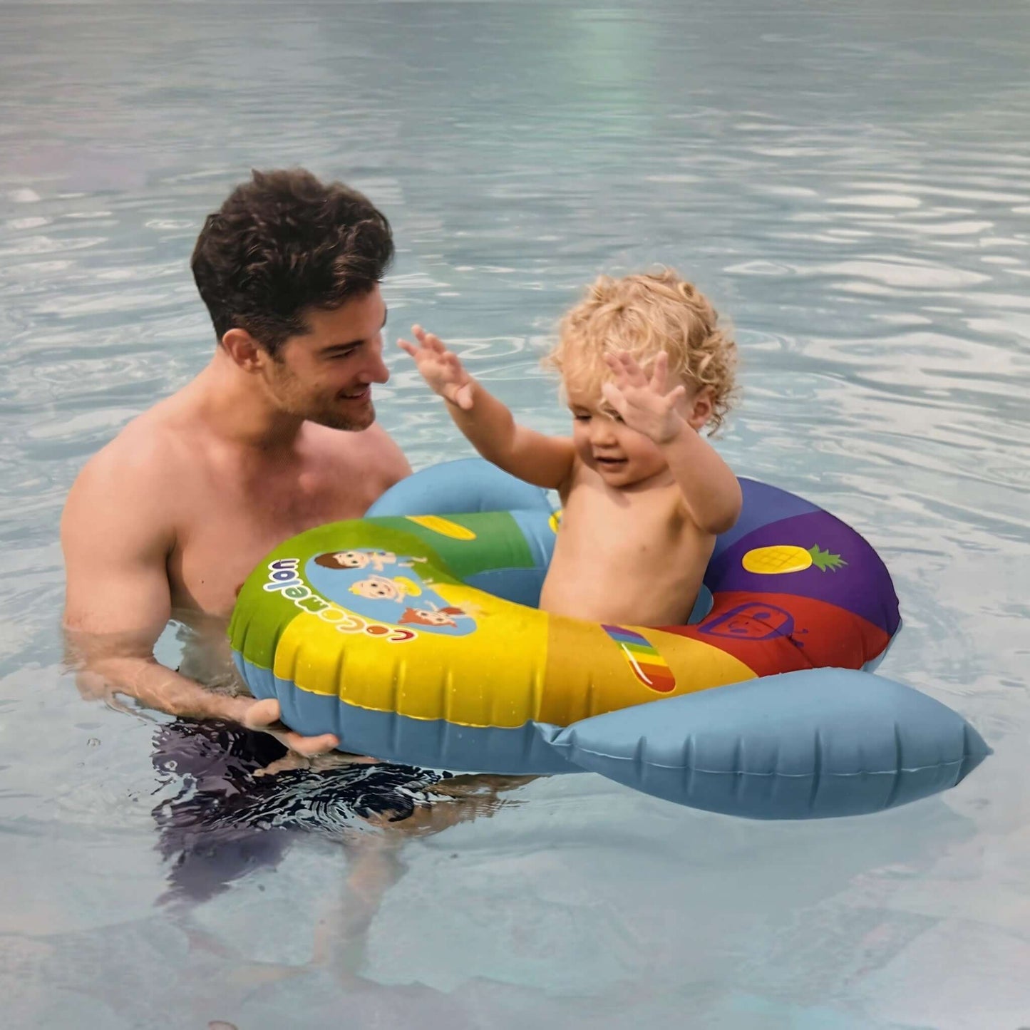 SwimWays Cocomelon Inflatable Baby Boat 6071744