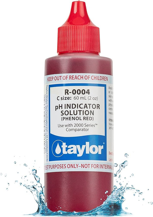 Taylor pH Indicator Solution Phenol Red | 2 oz. | R-0004-C