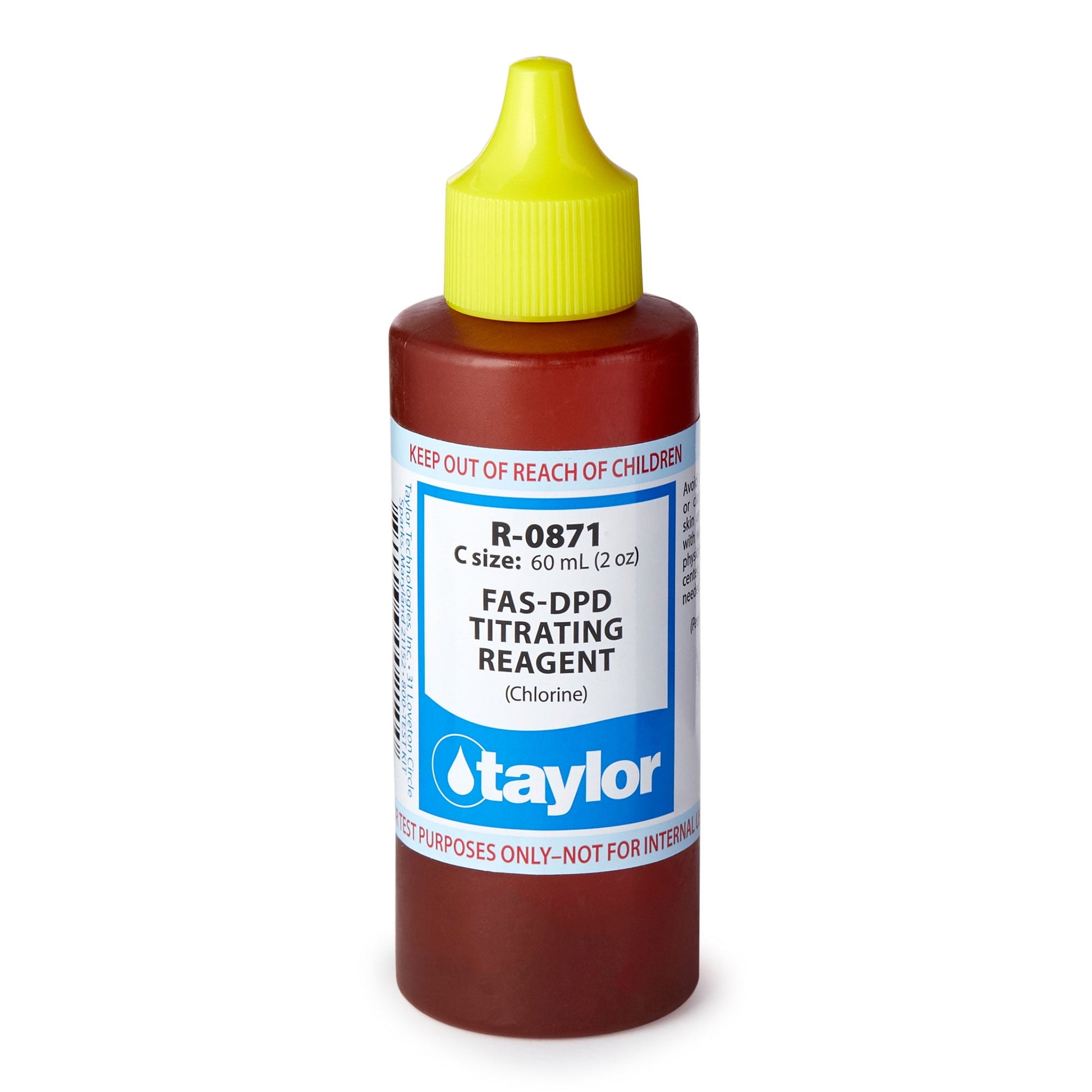 Taylor Technologies FAS-DPD Chlorine Titrating Reagent 2 Oz R-0871-C