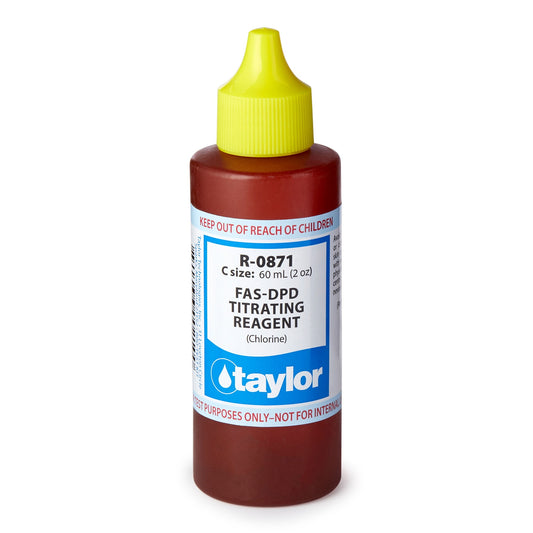 Taylor Technologies FAS-DPD Chlorine Titrating Reagent 2 Oz R-0871-C