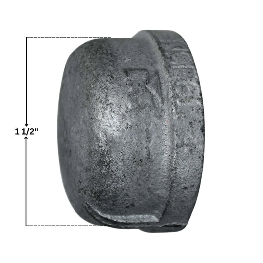Threaded Galvanized Iron Cap | 1.5"