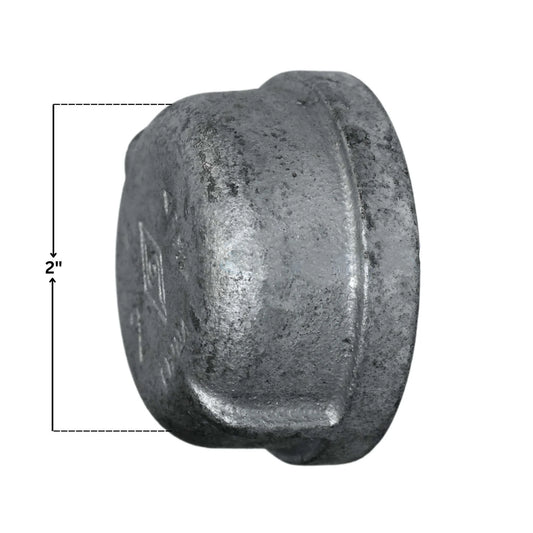 Threaded Galvanized Iron Cap | 2"