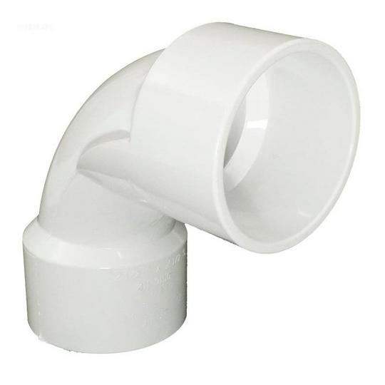Waterway 411-9150 pool sweep elbow fitting showing 2.5-inch slip connections