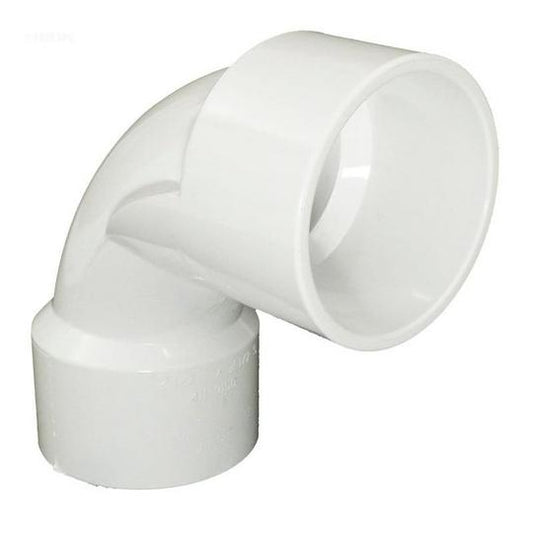 Waterway 411-9150 pool sweep elbow fitting showing 2.5-inch slip connections