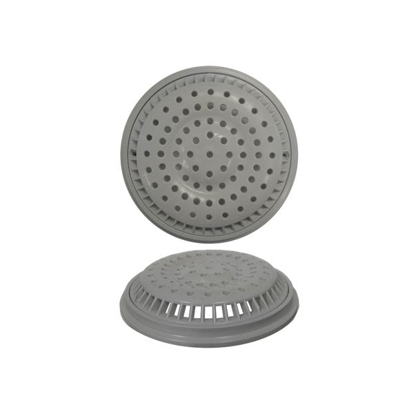 Waterway 8-Inch Dark Gray Anti-Vortex Main Drain Cover and Frame 640-2319-DKGV