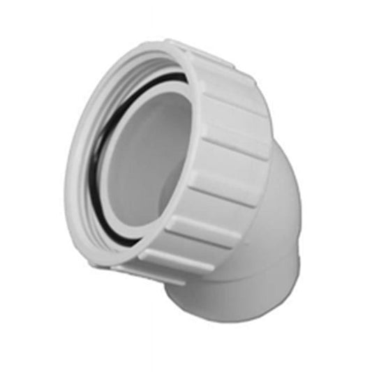 Waterway 400-4300B 2 inch pump union nut with 45 degree spigot and O-ring