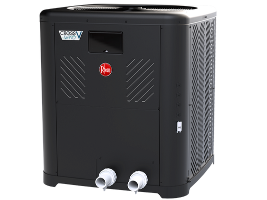 Raypak Crosswind V Deluxe 138K BTU Heat Cool Pump TWPH-8550EHC08 - Side View