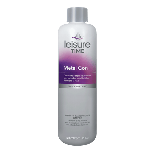 Leisure Time Metal Gon | Metal and Iron Remover for Spas | 16 oz. | D-LT