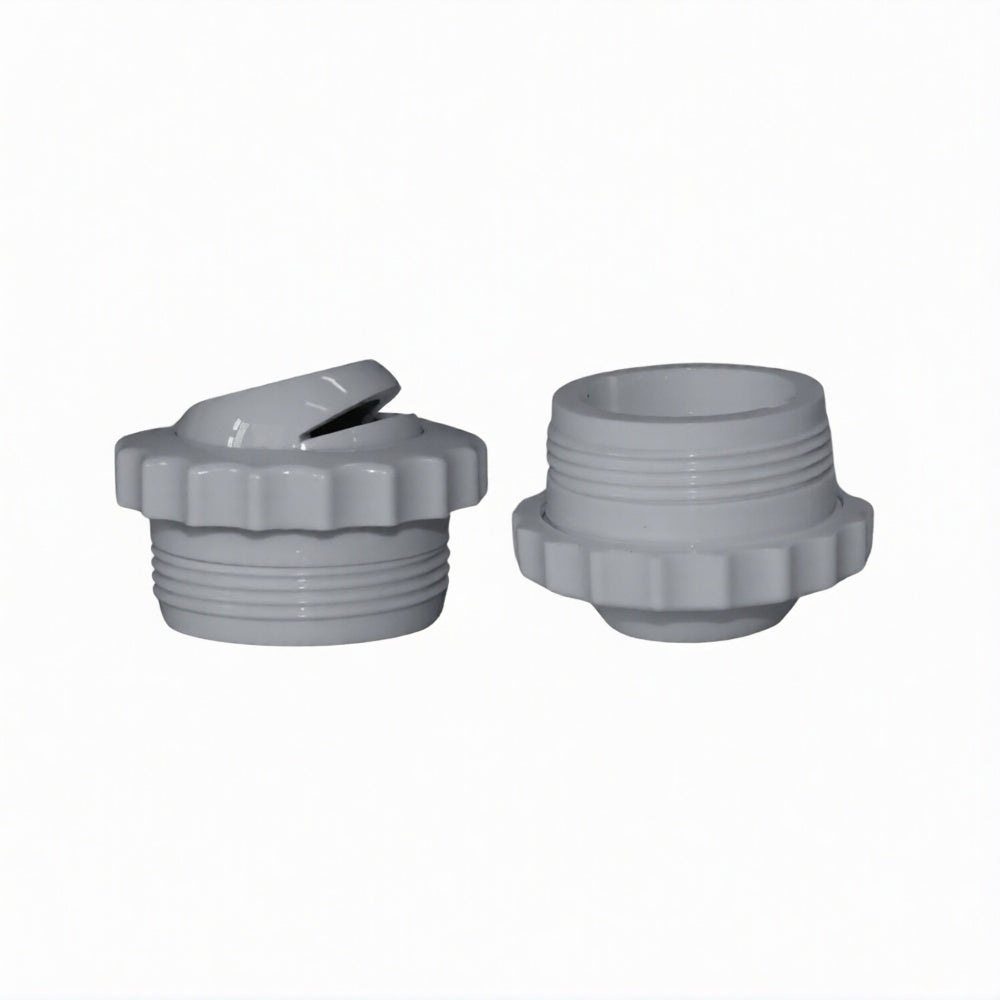 Swimables Grey Slotted Directional Eyeball Fitting 1.5 Inch SW-30-851 Side View