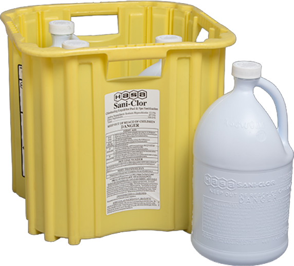 HASA Sani-Chlor 12.5% Liquid Chlorine Refillable Container