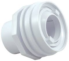 CMP Flush Mount Return Fitting White 25555-000-000 Front View