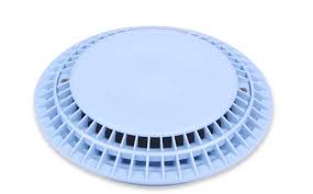 AquaStar CC8100 main drain cover clear finish anti-entrapment design