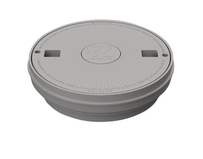 Waterway Reversible Round Skimmer Lid Assembly Gray 540-7807WW
