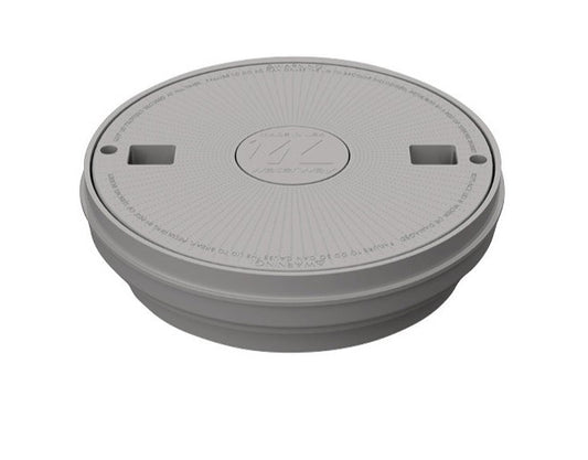 Waterway Reversible Round Skimmer Lid Assembly Gray 540-7807WW
